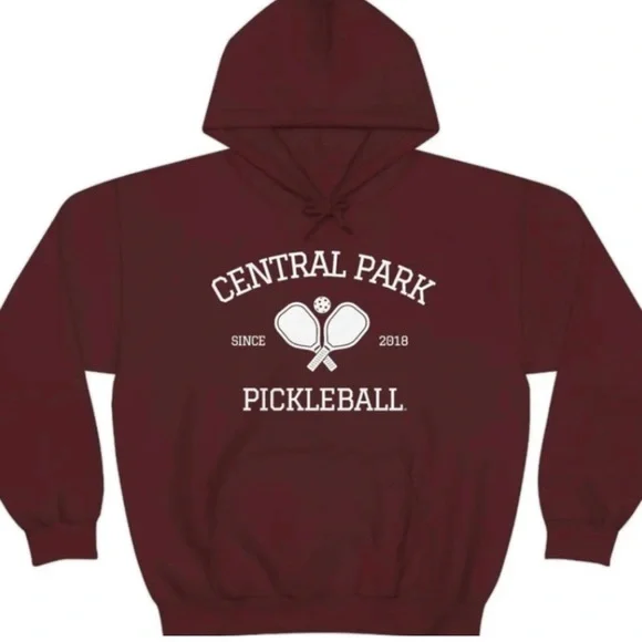 NWOT-CENTRAL PARK PICKLEBALL 
Athlete Design Unisex Hooded Sweatshirt - Picture 2 of 9